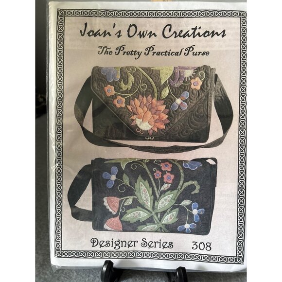 Joans Own Creations Designer Series 308 Pretty Practical Purse Pattern for Quilt - Picture 4 of 5
